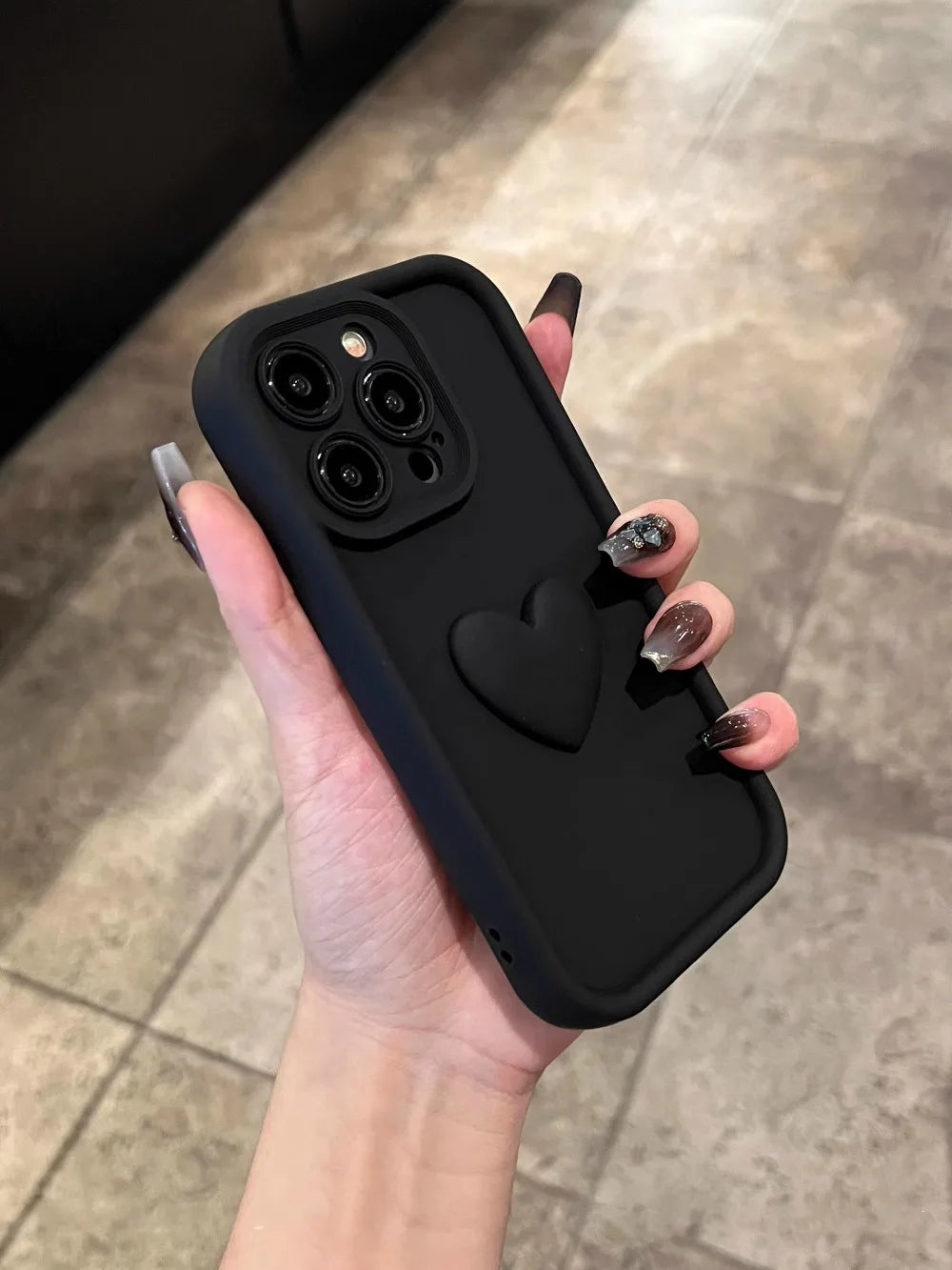 Wine Red Love Liquid Silicon Case for iphone 16 15 14 13 12 11 pro max plus x xs xr Camera protection soft back cover coffee