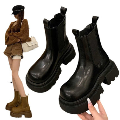Invisible Heightening Retro Western-style Boots