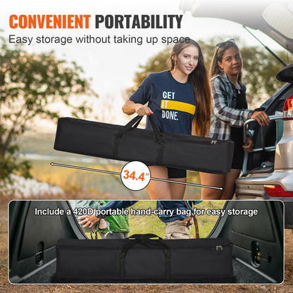 Projector Screen With Stand, 120 Inch 16:9 4K 1080 HD Outdoor Movie Screen With Stand