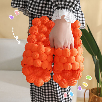 Home Slippers Sandals Thick-soled Lychee Slippers