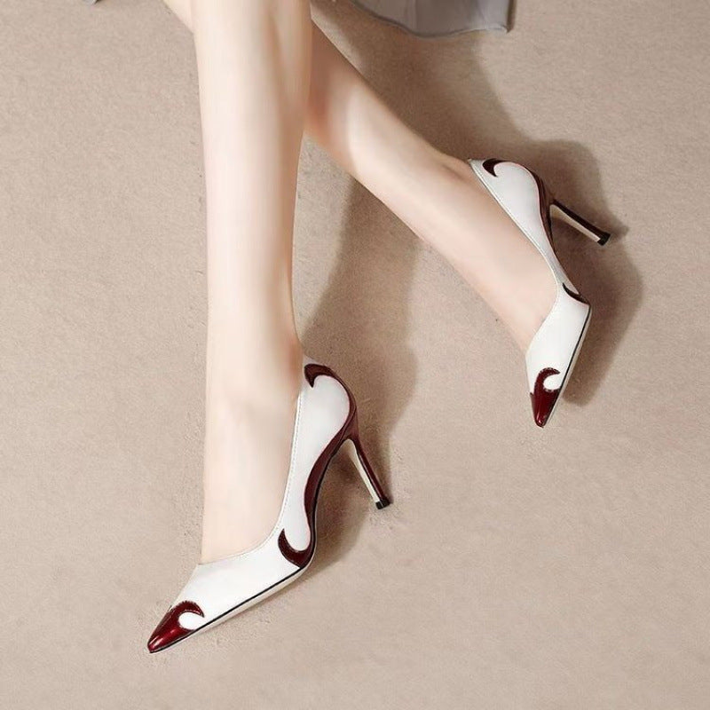 Small Niche High Heels With Pointed Toes And Thin Heels