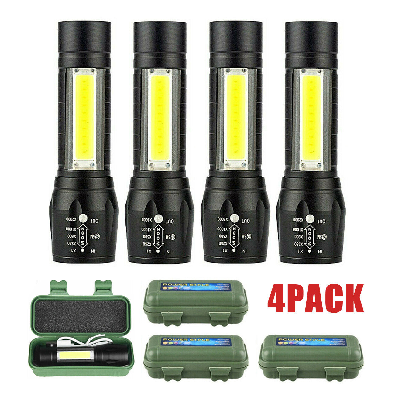 Mini LED COB Flashlight Torch