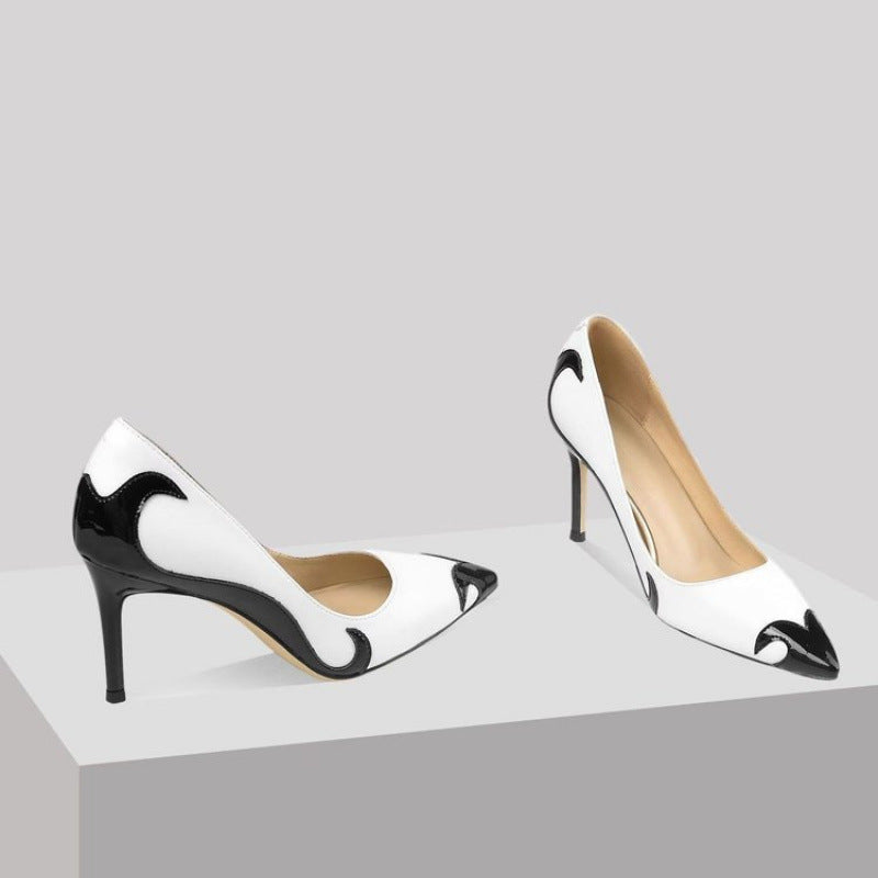 Small Niche High Heels With Pointed Toes And Thin Heels