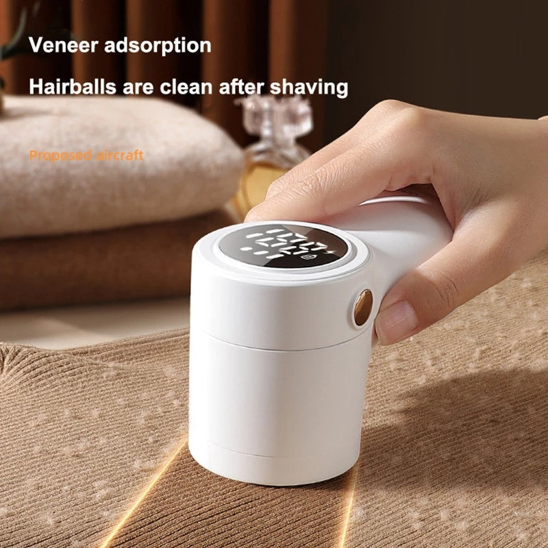 Lint Remover Electric Hairball Trimmer Smart LED Digital Display Fabric USB Charging Portable Professional Fast Household
